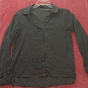 Forever 21 Charcoal Button-Up Shirt